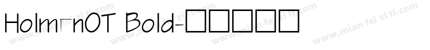 HolmenOT Bold字体转换